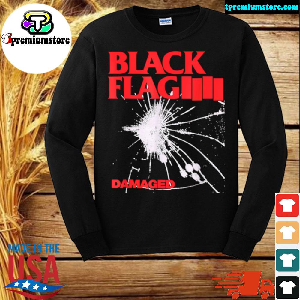 black flag damaged shirt