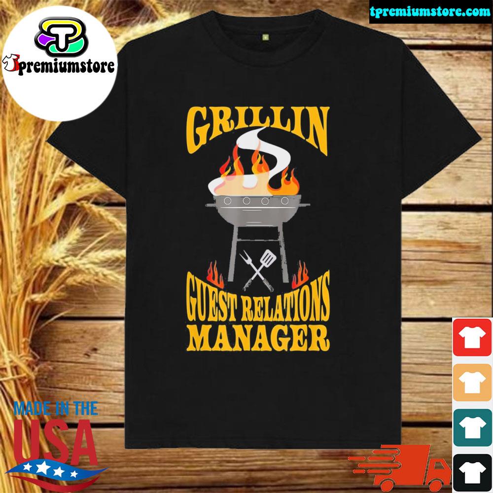 Guest relations manager bbq grill smoker and barbecue chef shirt