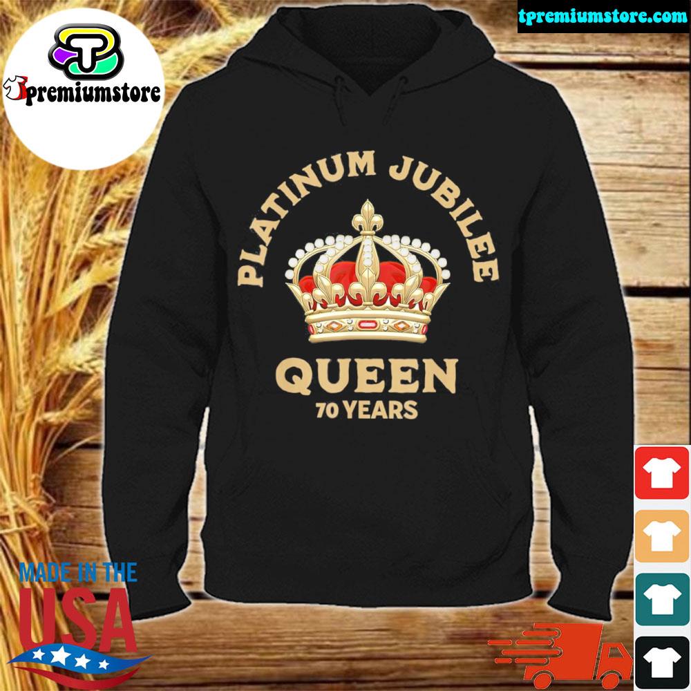 70th Anniversary British Queen Platinum Jubilee Crown Shirt hodie-black