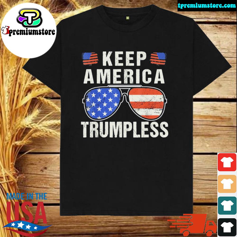 Official american Flag Sunglasses Keep America Trumpless Shirt