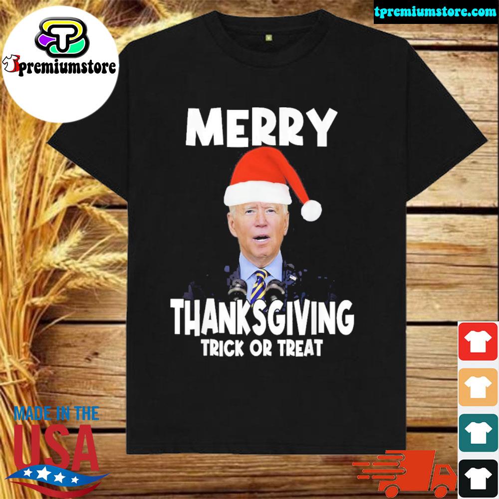 Official biden Merry Thanksgiving Trick Or Treat Shirt