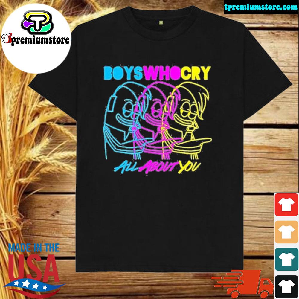 Official boys Who Cry All About You SpongeBob SquarePants Shirt