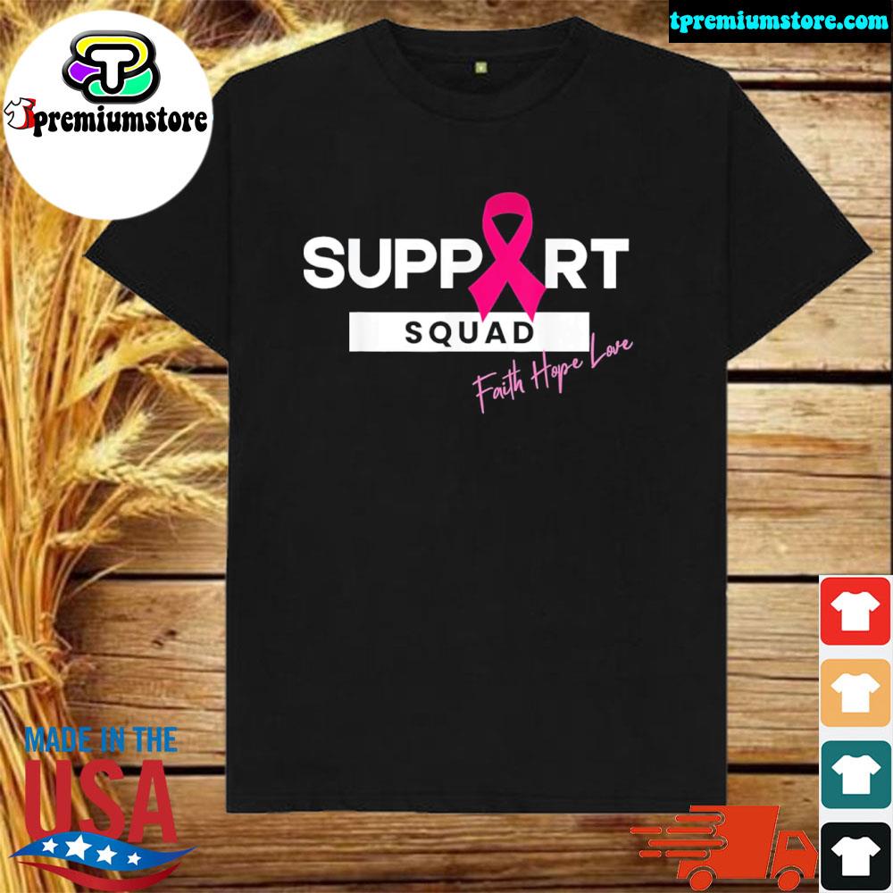 Official breast cancer warrior support squad breast cancer awareness shirt