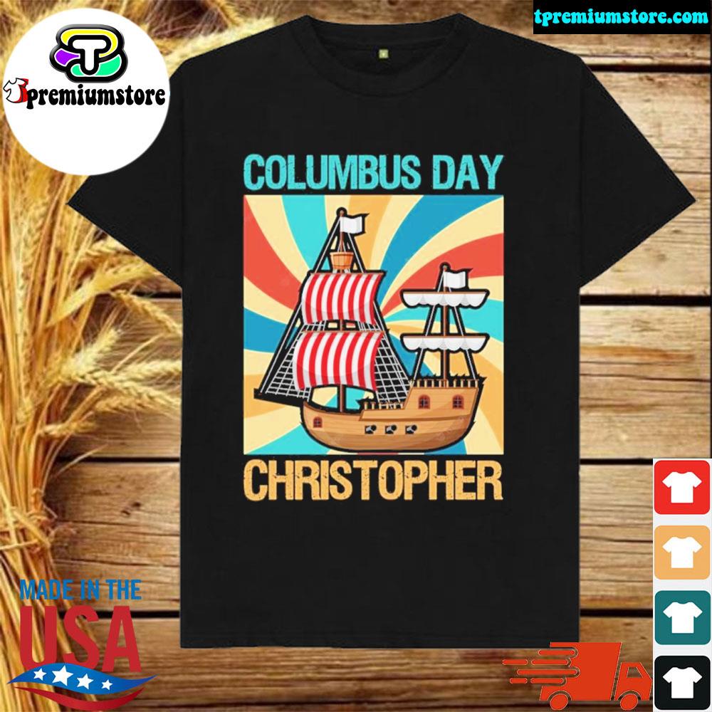 Official christopher columbus day vintage shirt