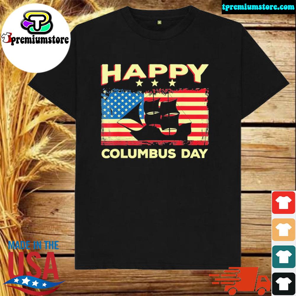 Official columbus day discovery italian explorer shirt