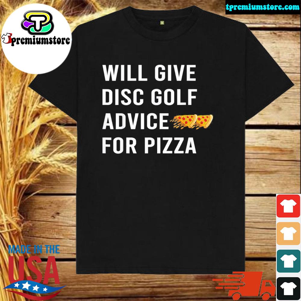 Official disc golf will give advice for pizza shirt