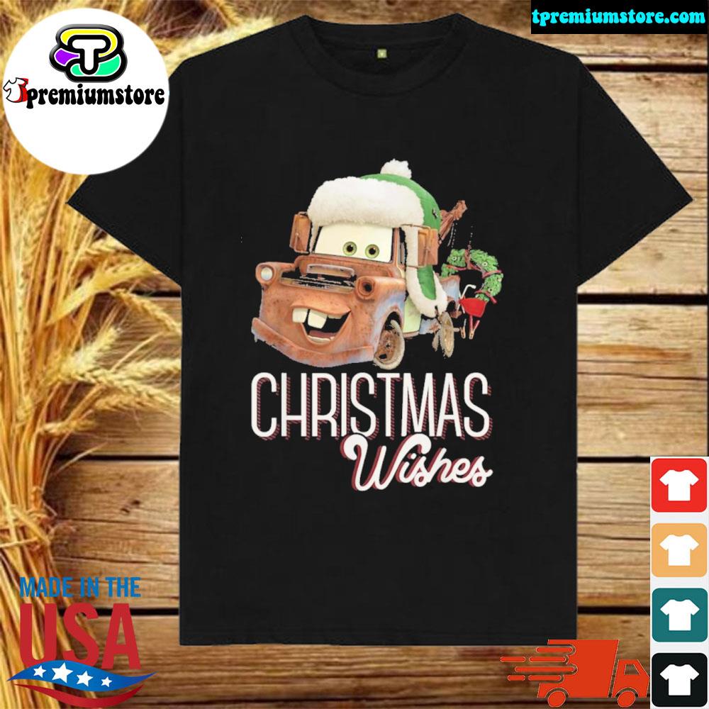 Official disney Christmas disney pixar cars tow mater Christmas wishes portrait shirt