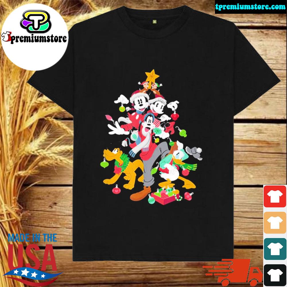 Official disney Christmas mickey minnie goofy pluto chip dale Christmas tree shirt