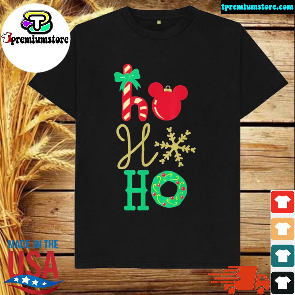 Official disney mickey icon ho ho ho holiday disney Christmas shirt