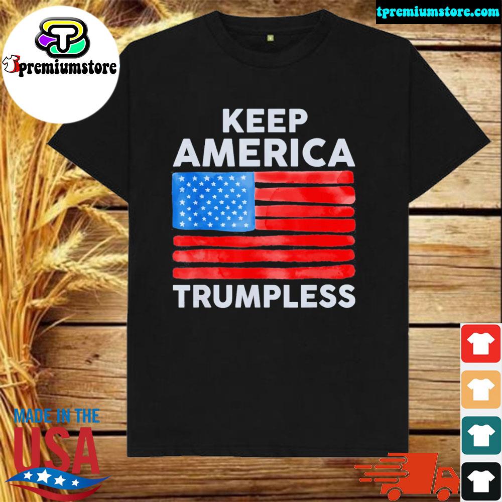 Official donald Trump keep America trumpless 2024 us flag shirt