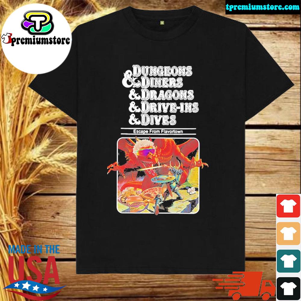 Official dungeons Diners Dragons Drive Ins Dives Shirt