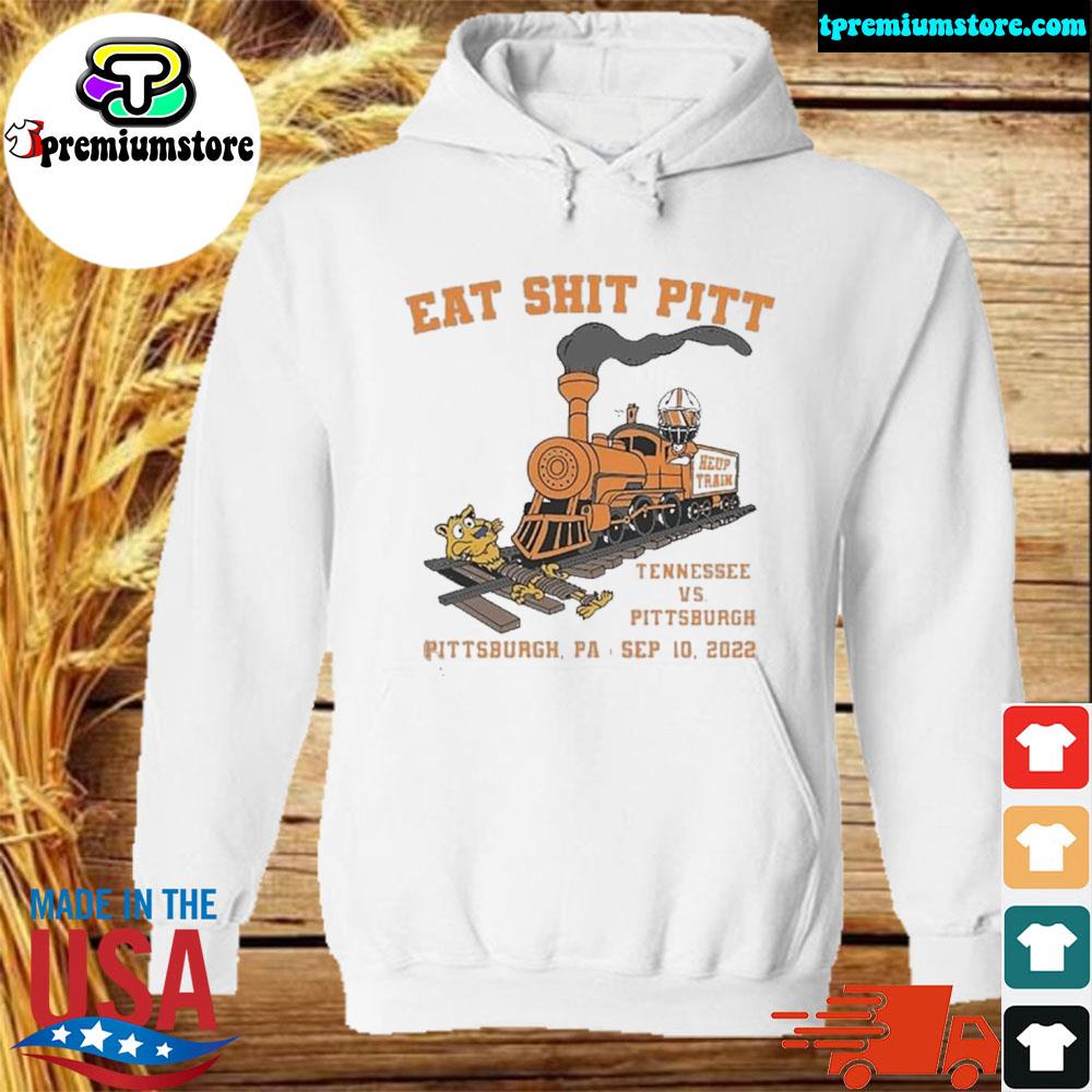 Official eat Shit Pitt Tennessee Vs Pittsburgh 2022 Shirt hodie-white