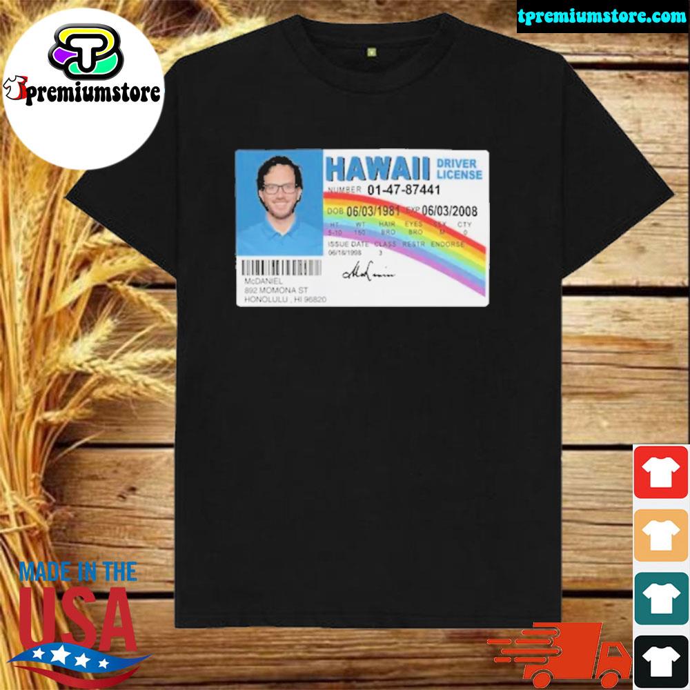 Mcdaniel Hawaii Driver License T Shirt Jason Mccourty Mike