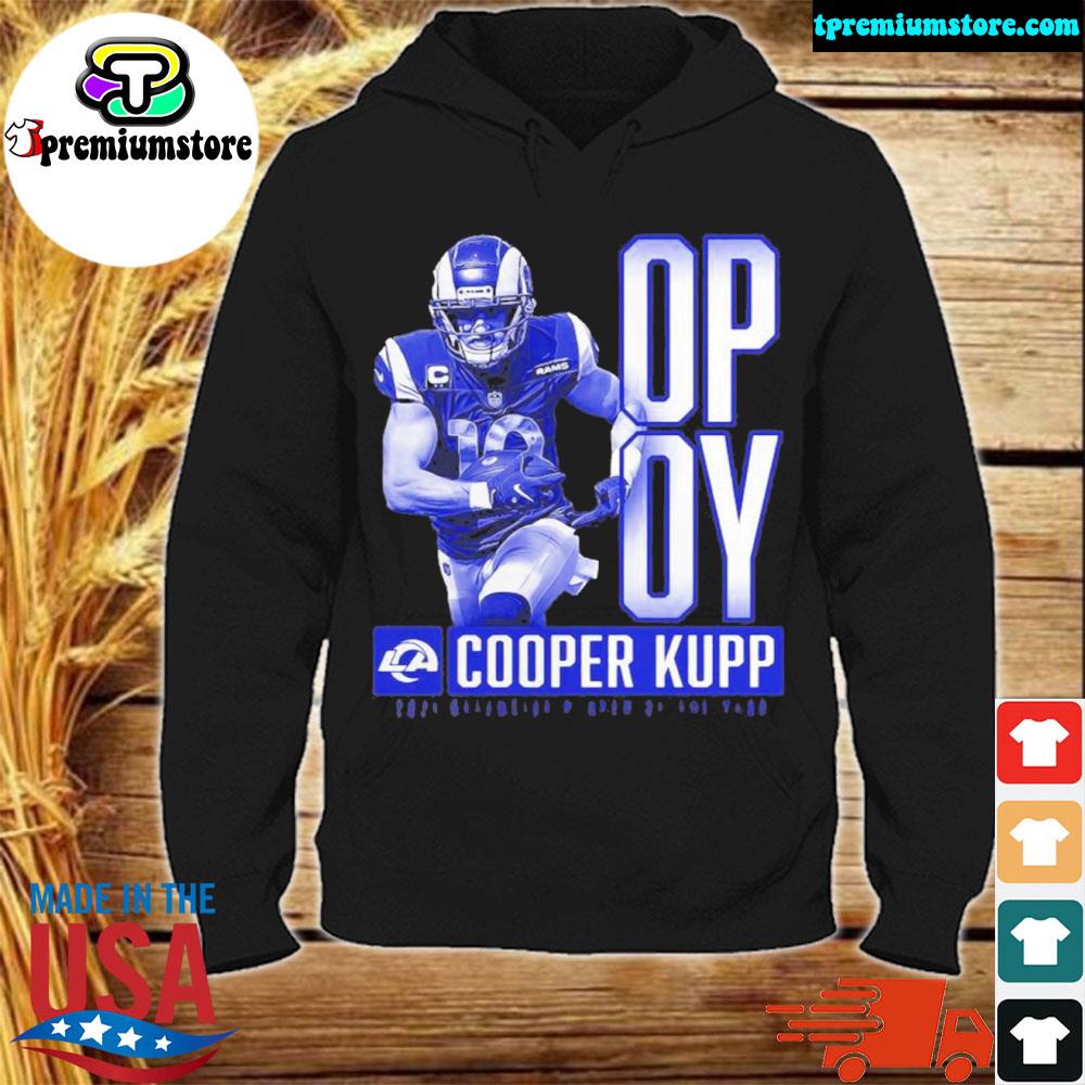 Official los angeles rams fanatics branded NFL offensive player of the year cooper kupp s hodie-black