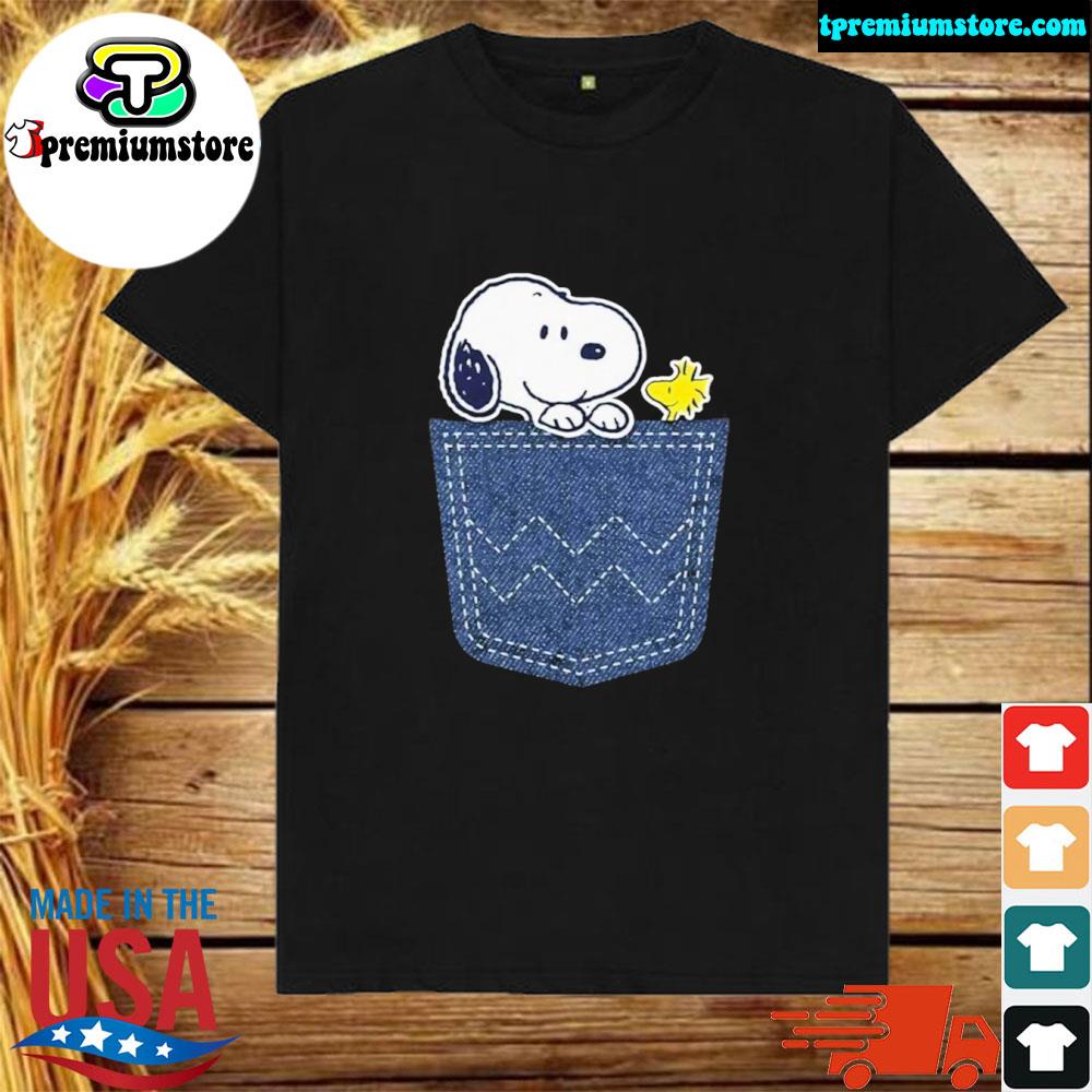 Official snoopy Denim Pocket Snoopy Christmas Shirt