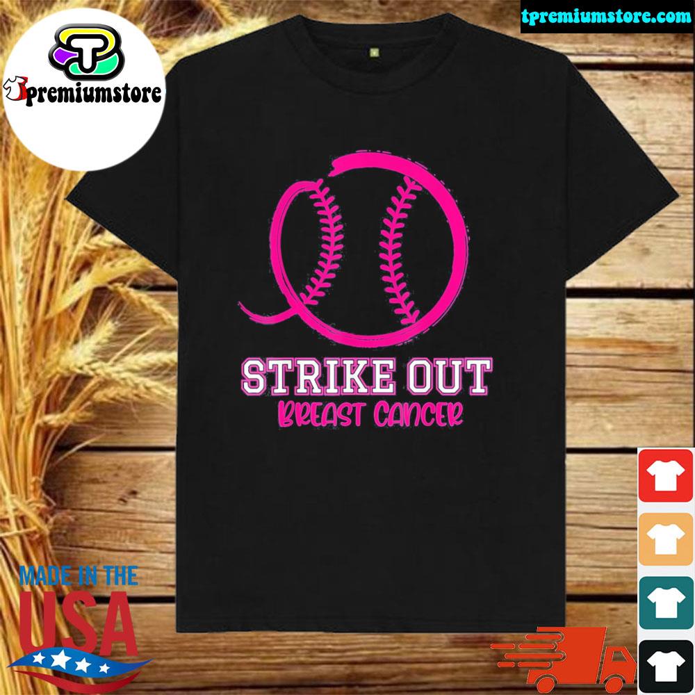 Official strike out breast cancer awareness baseball shirt