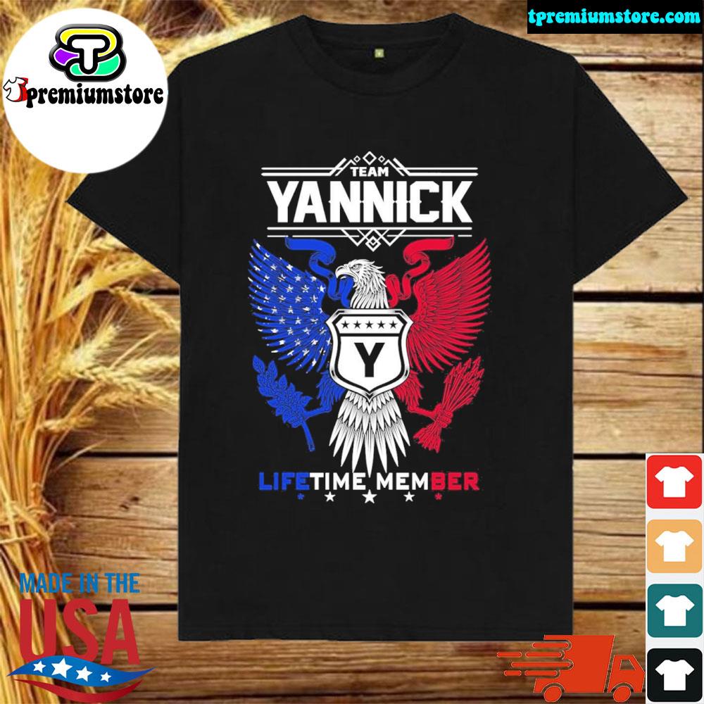 Official team yannick eagle lifetime member shirt