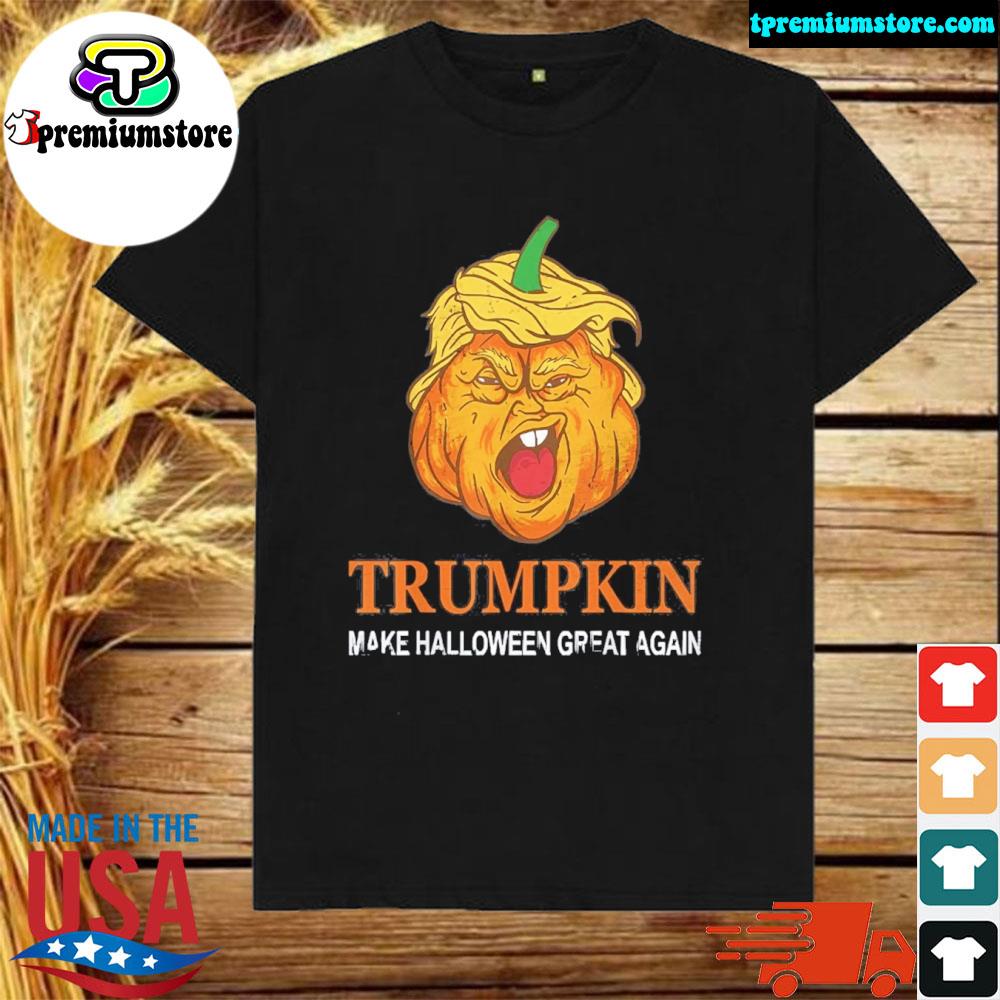 Official uSA Flag Trumpkin Make Halloween Great Again Funny Pumpkin Shirt
