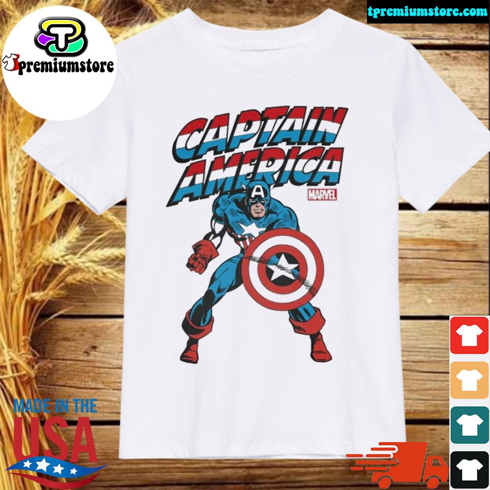 Official blue Red Captain America T-Shirt
