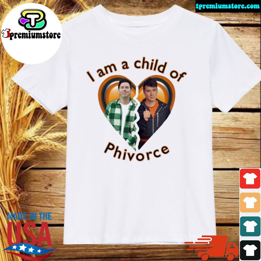 Official dan and phil I am a child of phivorce shirt