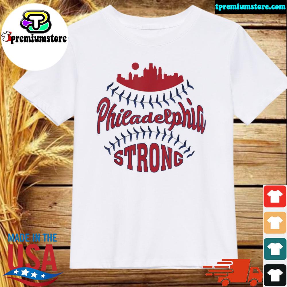 Official philadelphia baseball skyline philadelphia strong shirt