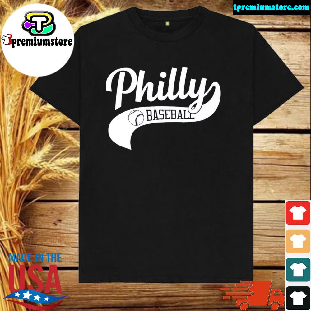Official philadelphia Baseball Skyline Retro Philly Cityscap T-Shirt