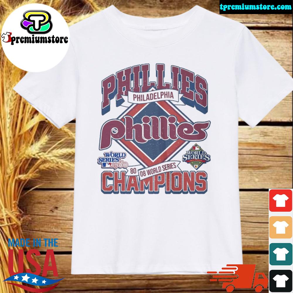Official phillies phillies champions world series 1980 shirt
