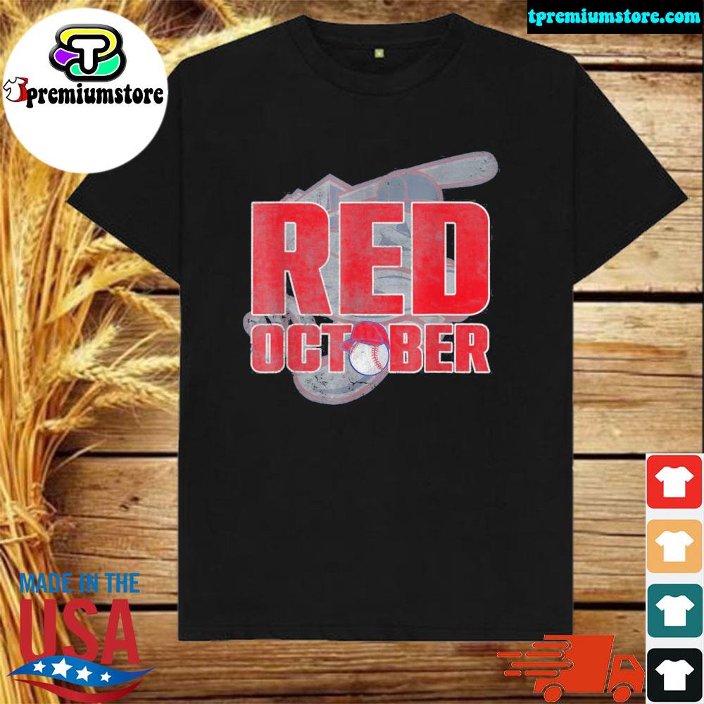 Official red October Philly Philadelphia Baseball T-Shirt