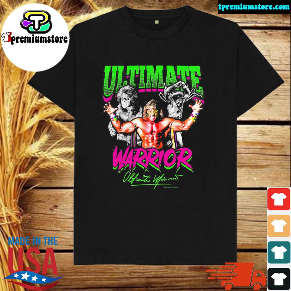 Official the Ultimate Warrior Feel The Power T-Shirt