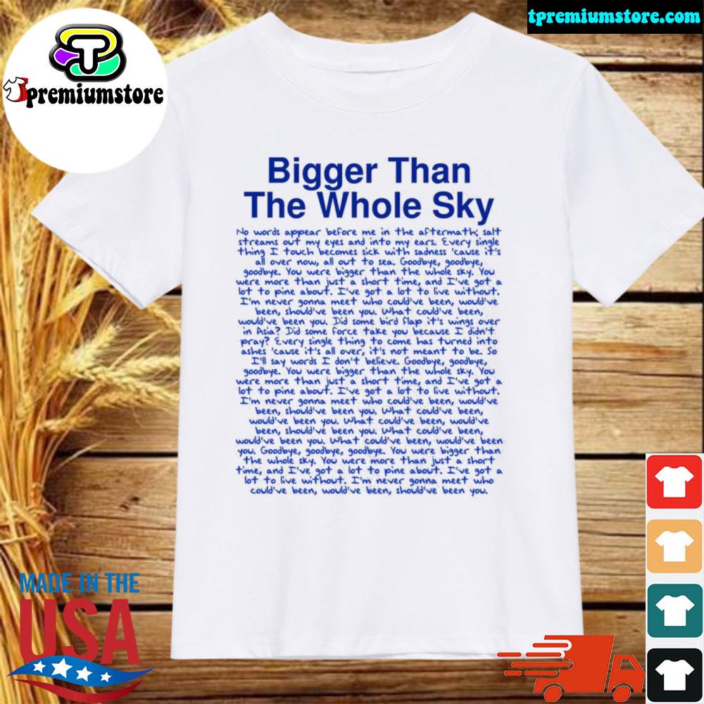 Official ts taylor swft midnights bigger than the whole sky entire song shirt