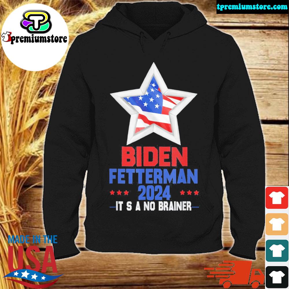 Official biden fetterman 2024 it's what the people deserve political s hodie-black