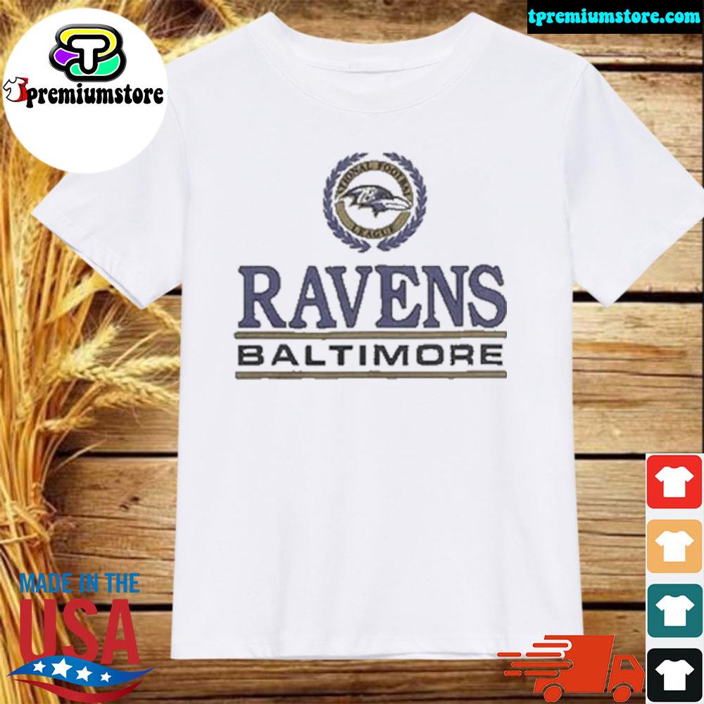 Official baltimore Ravens Crest National Football League 2022 Logo T-shirt