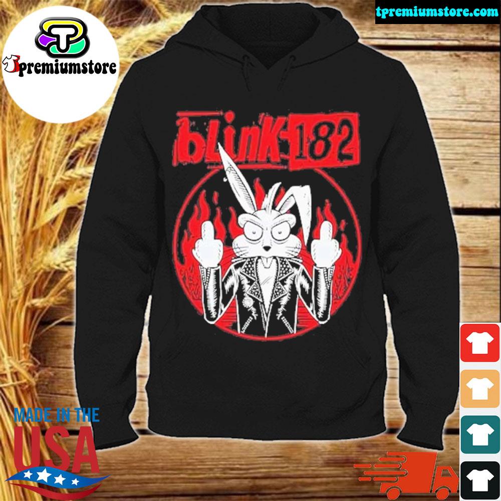 Official blink 182 holiday 2022 merch blink 182 bunny s hodie-black