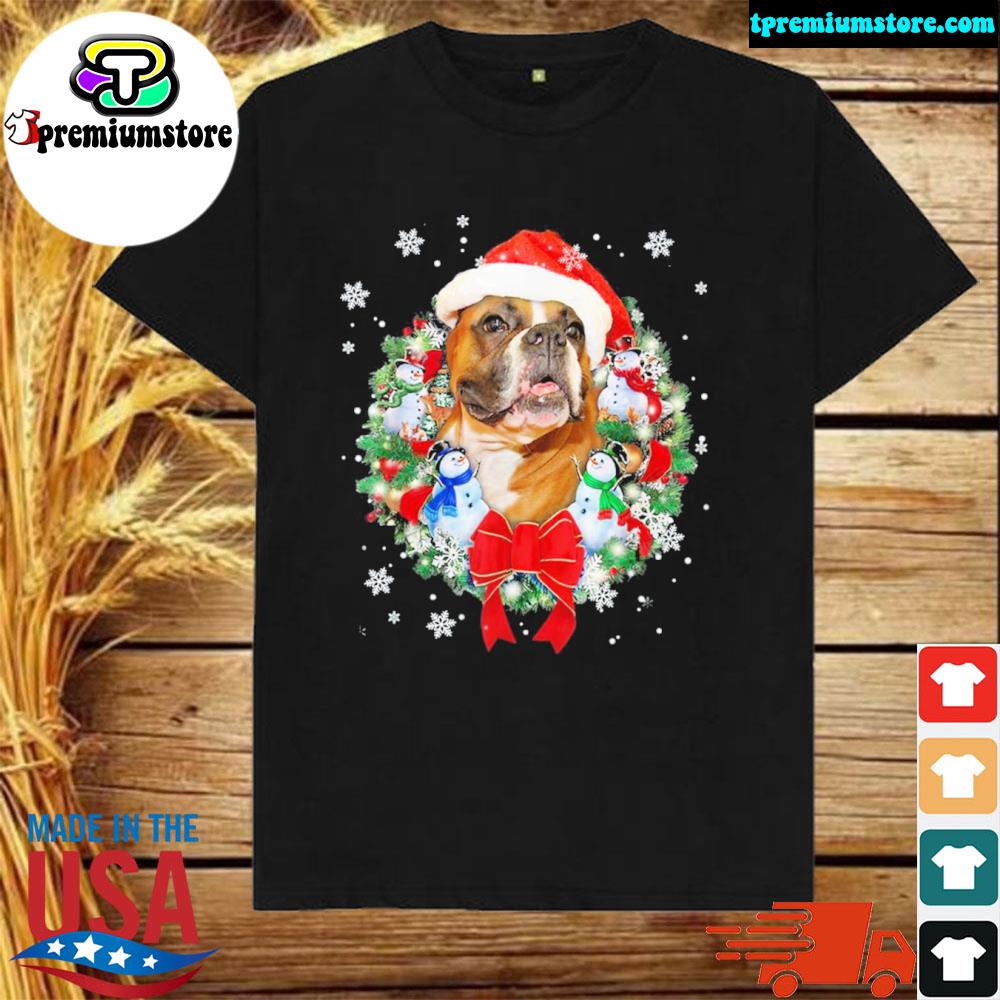 Official boxer Dog Christmas Ornament Decoration Happy Holidays Season T-Shirt