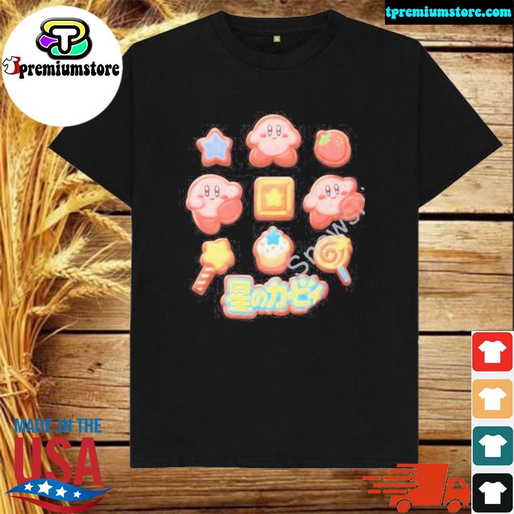Official boxlunch merch nintendo kirby cookie icons shirt