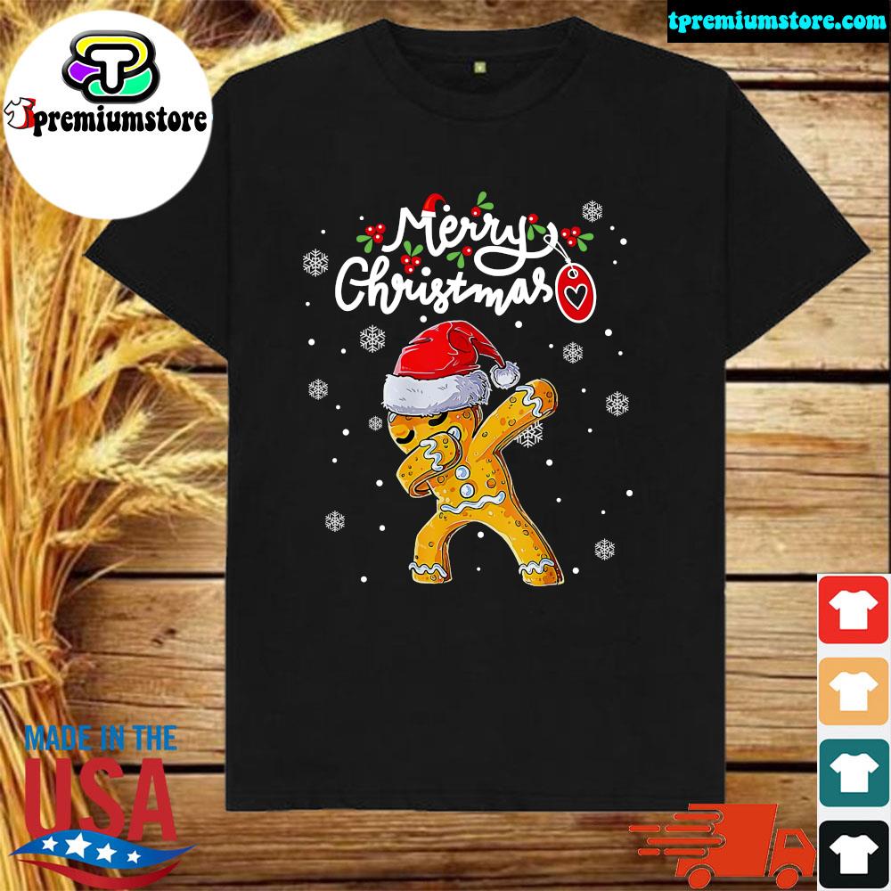 Official christmas Dabbing Gingerbread Santa Hat Xmas Cookie Bakers Shirt