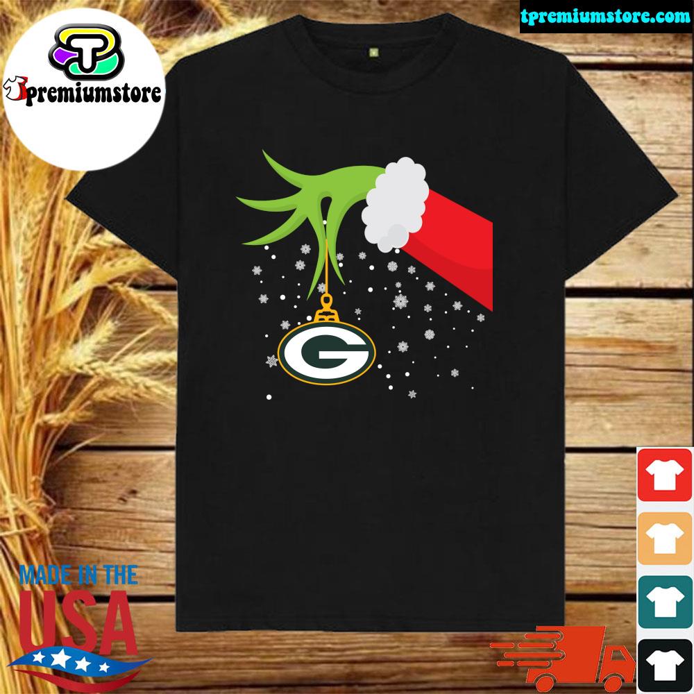 Official grinch Hand Green Bay Packers Merry Christmas Shirt