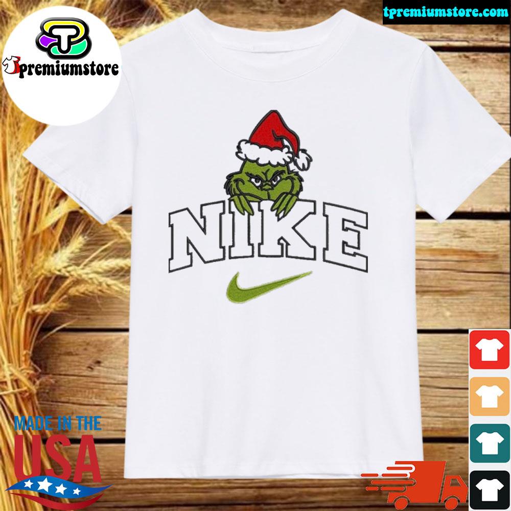 Official grinch nike Christmas embroidery nike grinch xmas gift Sweatshirt
