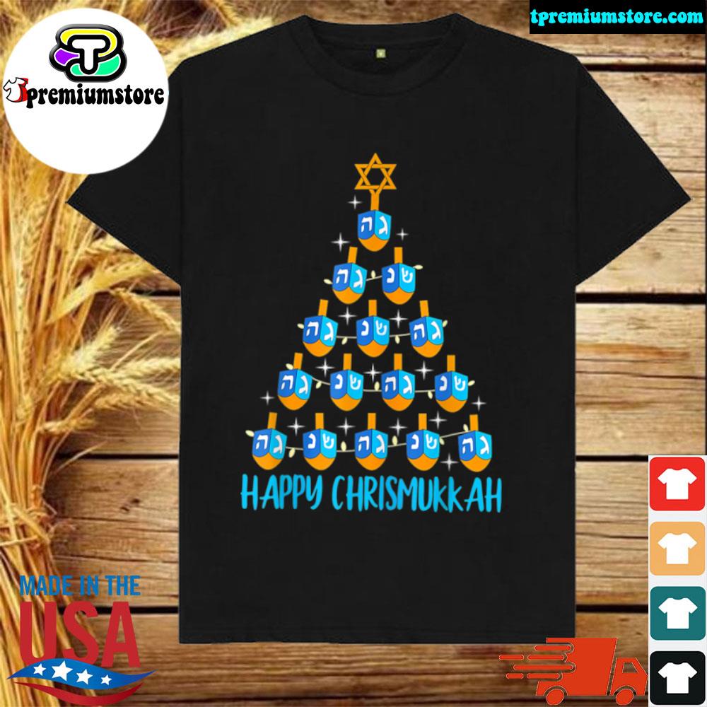 Official happy-Chrismukkah-Hanukkah-Christmas-Tree-Funny-Pajama-T-Shirt