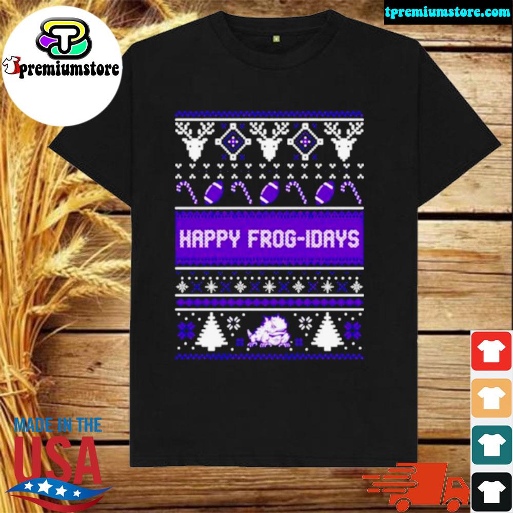 Official happy frog idays 2022 ugly Christmas T shirt
