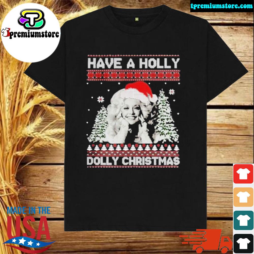 Official have a holly dolly retro dolly parton Ugly Christmas sweatshirt