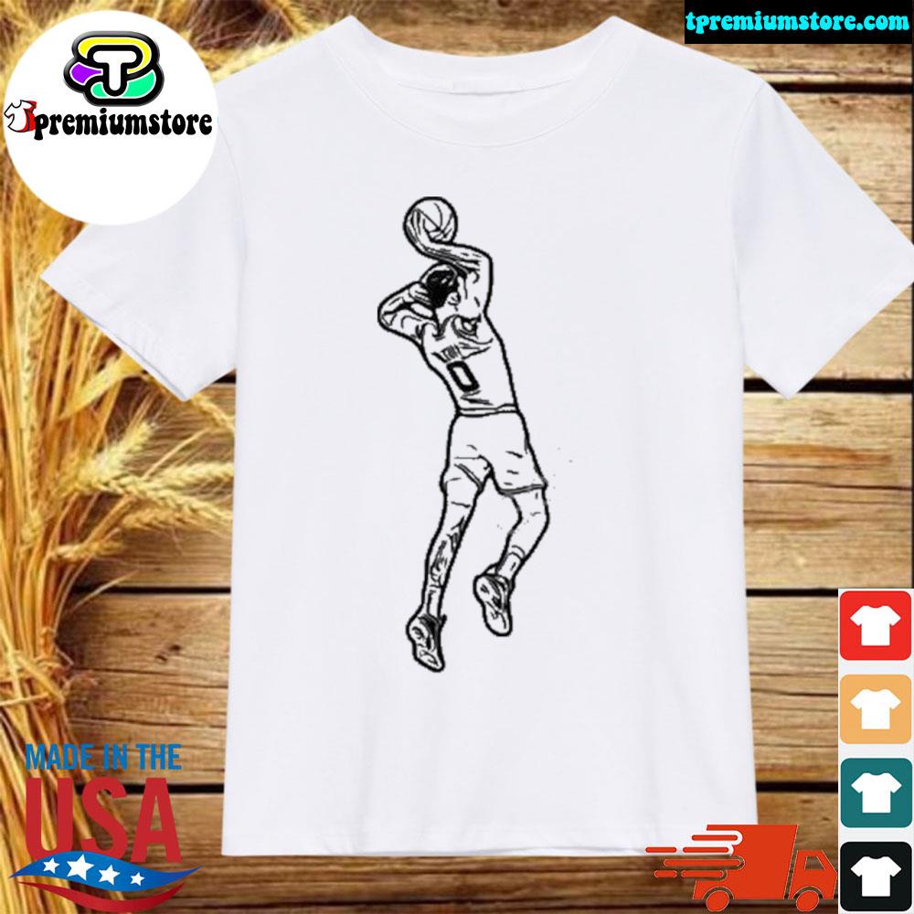 Official jayson Tatum Playing Basketball Shirt