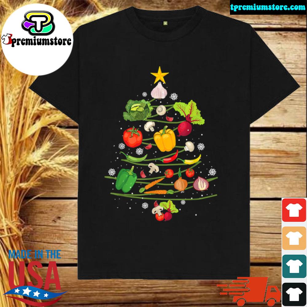 Official lunch Lady Vegetable Food Christmas Tree Funny Xmas Gifts T Shirt