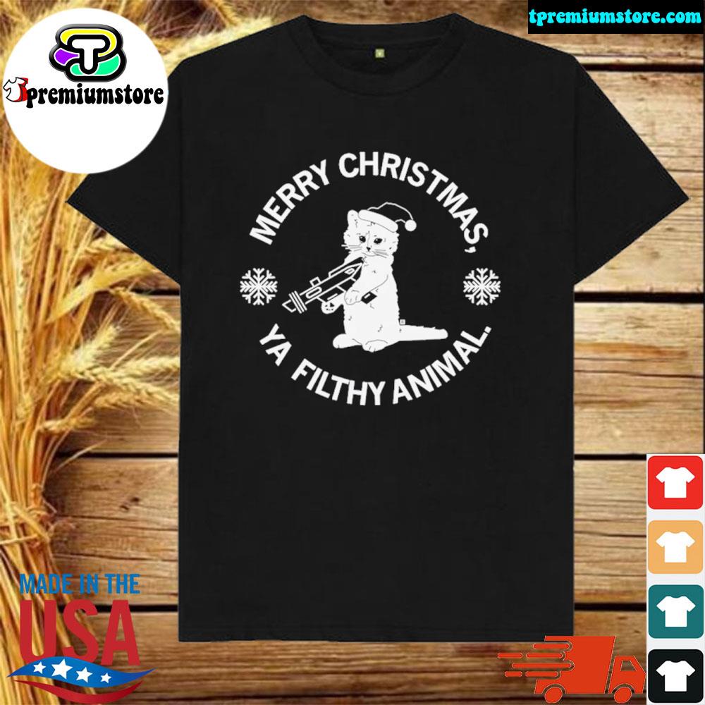 Official merry Christmas Ya Filthy Animal Shirt