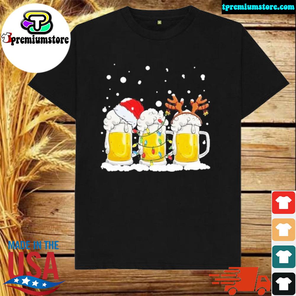 Official merry santa beer xmas Ugly Christmas sweatshirt