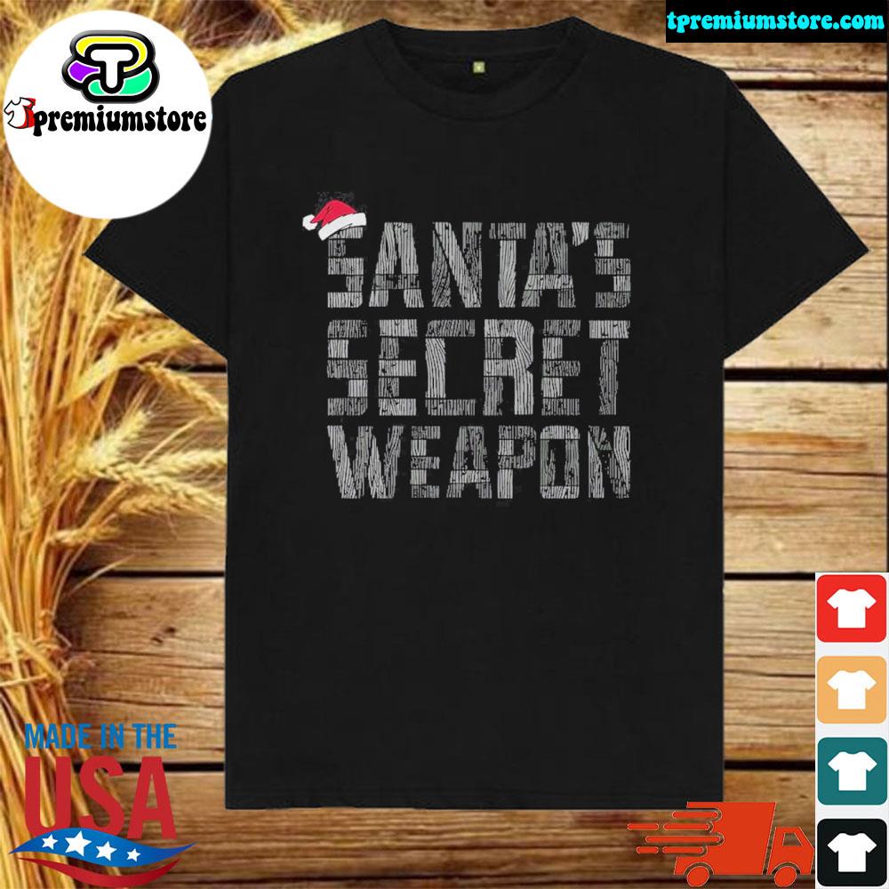 Official mr. build it merch santa's secret weapon shirt