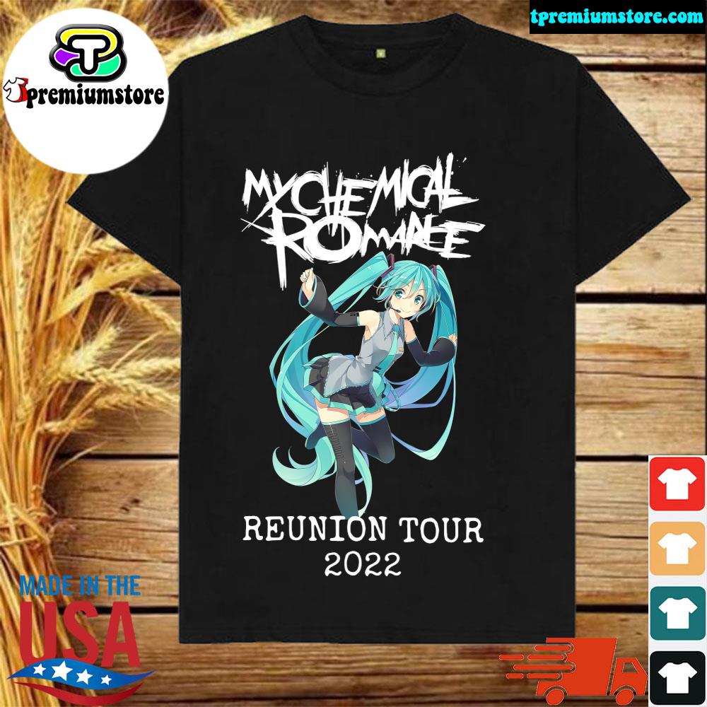 Official my chemical romance reunion tour 2022 Hatsune Miku t-shirt