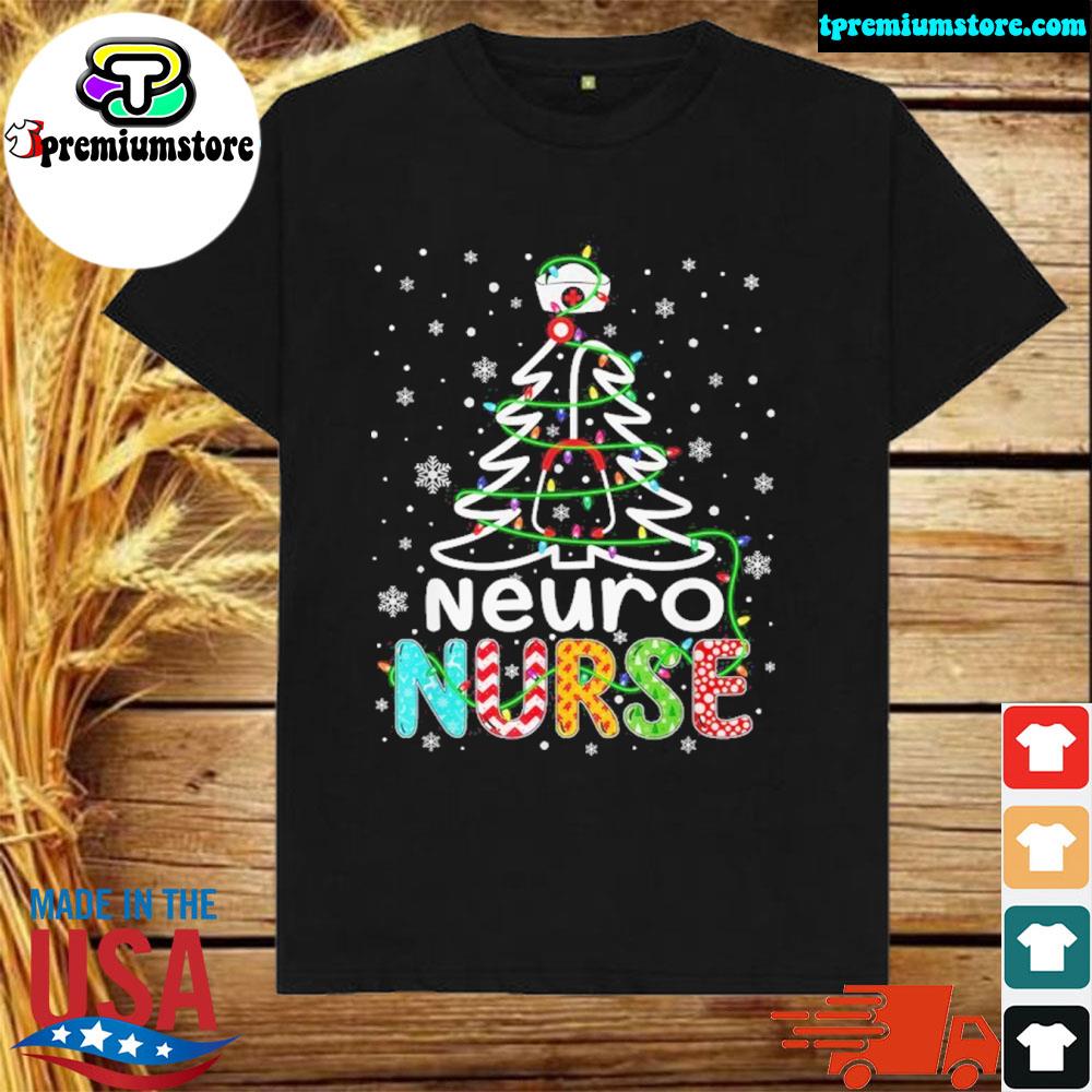 Official neuro Nurse Xmas Tree Neuroscience Nursing Christmas Shirt