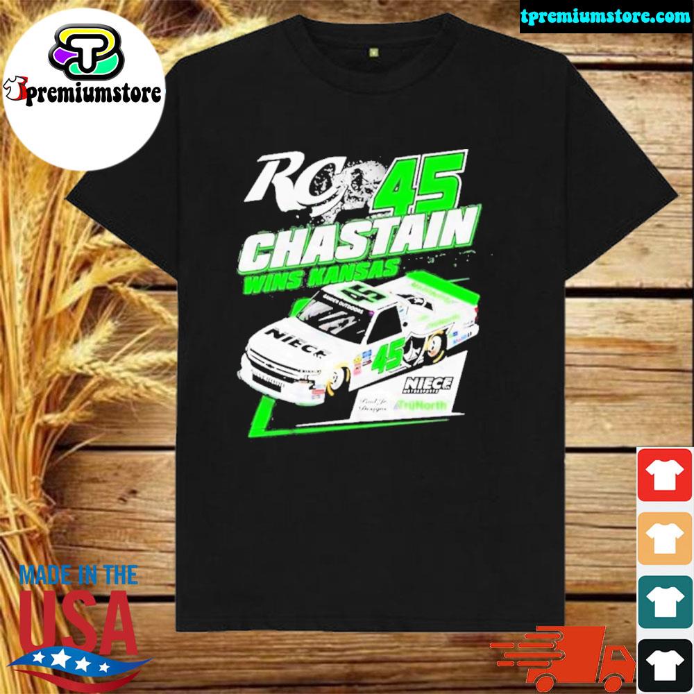 Official number 45 Wins Kansas Ross Chastain Shirt