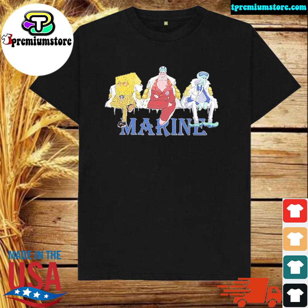 Official one Piece Admirals SpongeBob Version T-Shirt